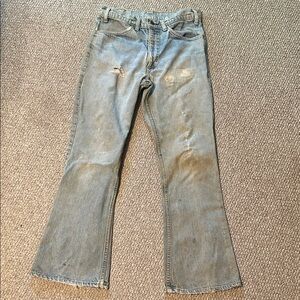 Vintage 1970s Levi’s Distressed Blue Jeans
